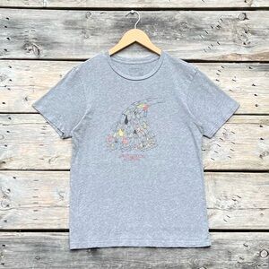 Patagonia Haleiwa Organic Cotton Heathered Gray Slim Fit Tee Men’s XS